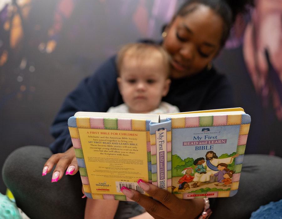 Bible story time at Victory Academy's Christian daycare and childcare center in Raleigh NC