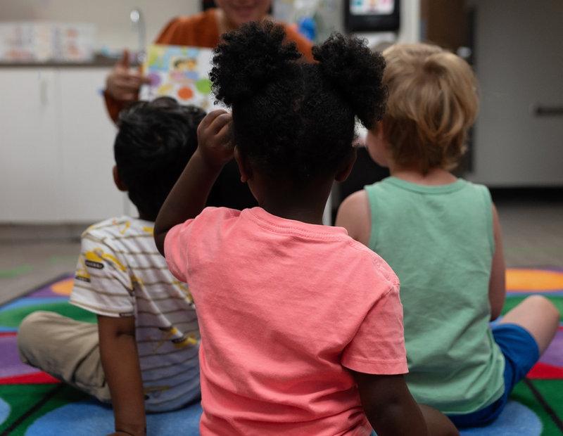 Story time at Victory Academy, a Christian daycare and childcare center near downtown Raleigh North Carolina
